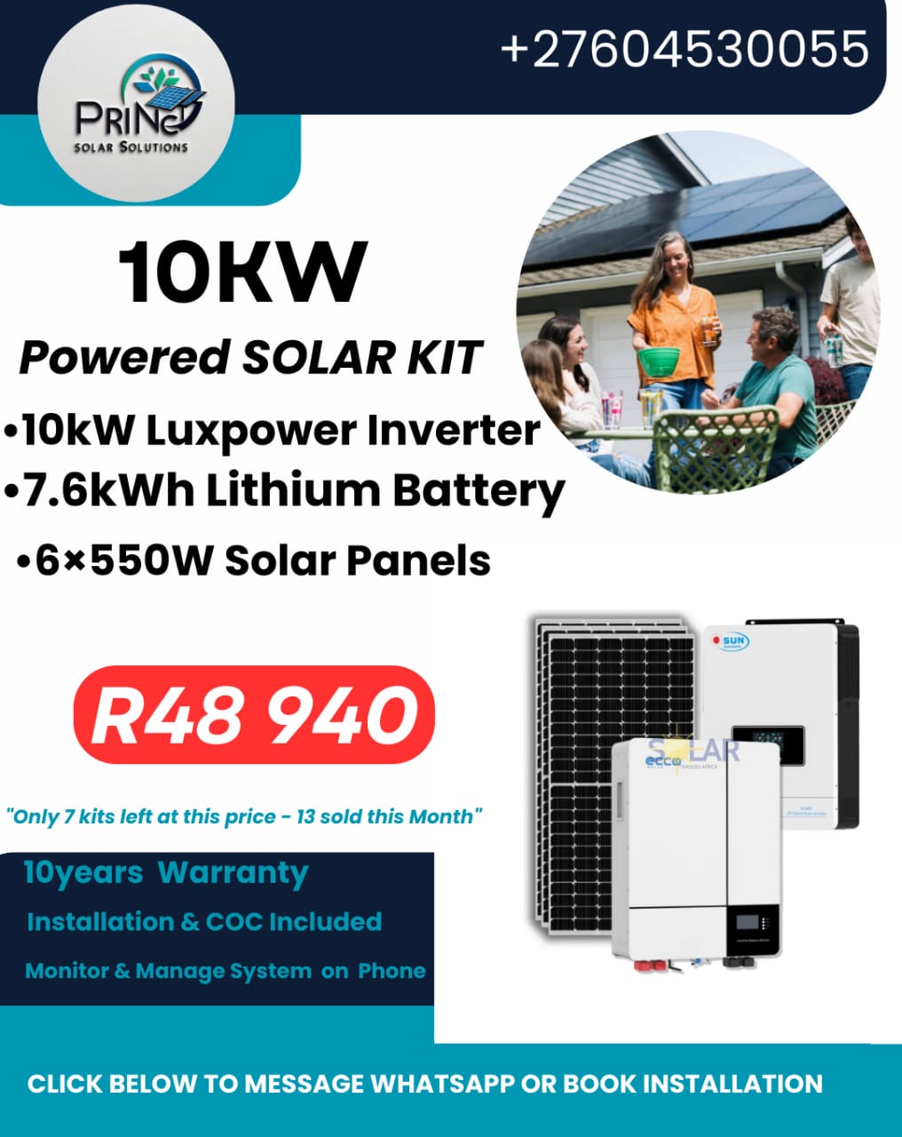 6kVA Deye solar kit