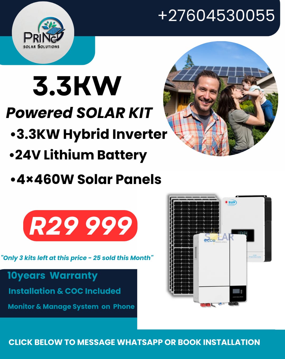 6.2kW powered solar kit
