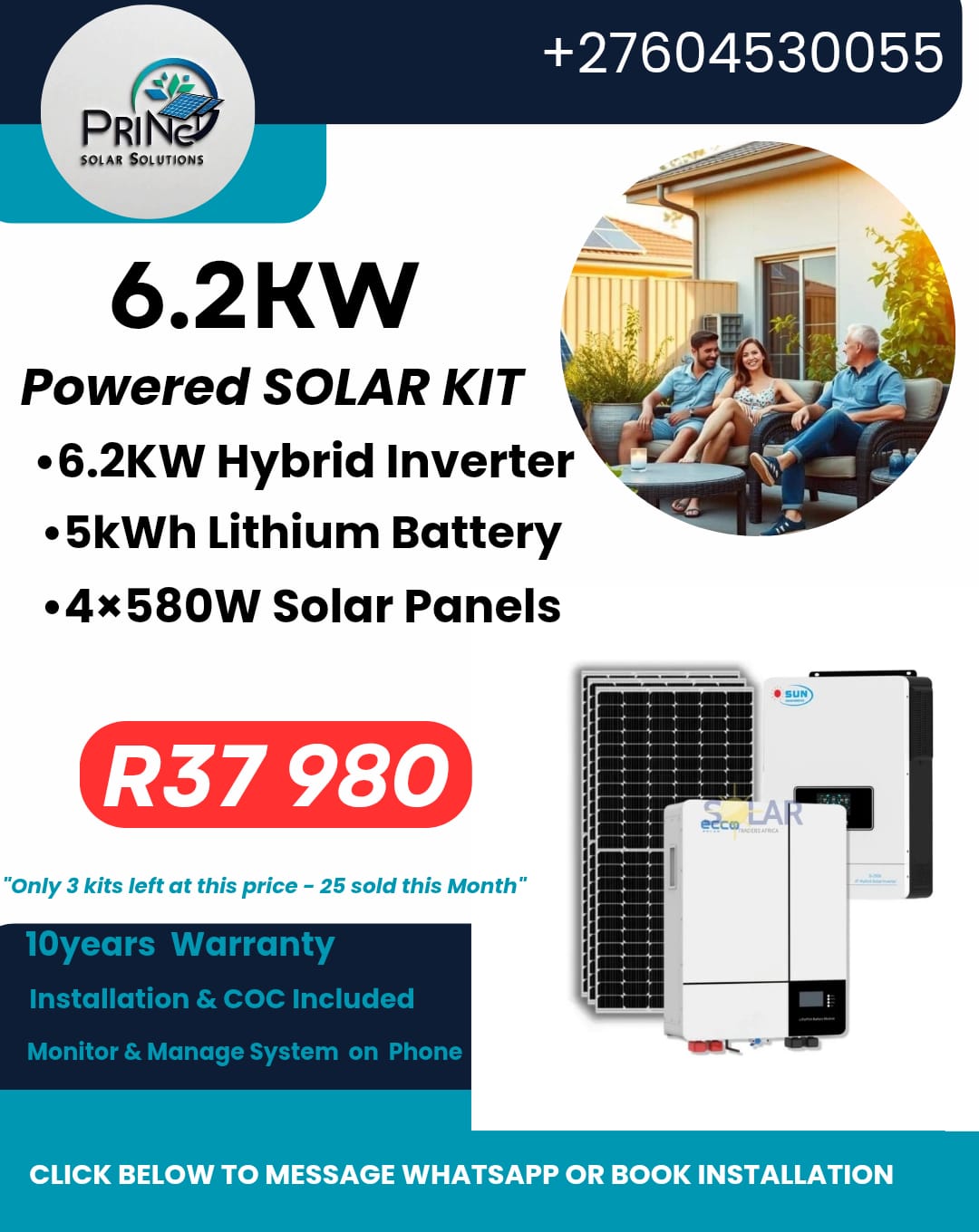 12kVA Deye solar kit